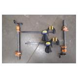 Two Quick Grips & Two Extendable Clamps