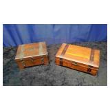 2 Wood Jewelry Boxes