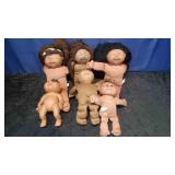 Six Cabbage Patch Dolls