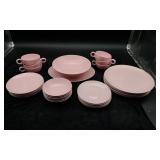 32 pcs Pink Dishware