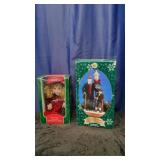 Two Christmas Themed Doll Sets