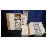 2 Hamilton Collection Dolls & 1 Avon Doll