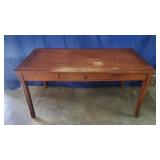 Wood Office Desk with One Drawer