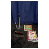 2 Cook Books and Misc Kitchen items