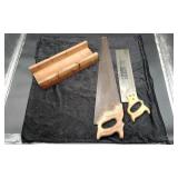 Craftsman Hand Saw and Miter box and Saw