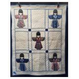Geisha Girl Pattern Machine Quilt