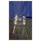 Various Shot glasses and Cocktail stir sticks