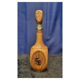 Leather Wrapped Knights Head Decanter