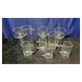 5 Beer Mugs And Octime Clear Glass Pitcher