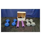 Set of 2.5 lbs Weights and Set of 1 lbs Weights