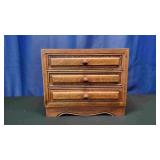 3 Drawer Chinese Rosewood Jewelry Box