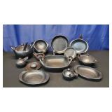31 Piece La Chamba Columbian Black Clay Dish Set