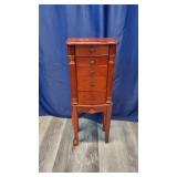 4 Drawer Jewelry Armoire On Stand.