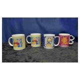 2 Garfield Coffee Mugs & 2 Winnie The Pooh
