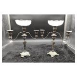 Two Rogers and Son Candlebras