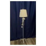 White Metal Floor Lamp