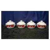 Campbells Kids 4 Soup Bowls and Lids