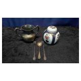 Oriental Ginger Jar, Richfield Double Handle Urn