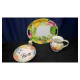 Bella Pitcher and Bowl, Salt Shakers, Misc