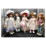 5 Dolls & Stands & Accessories