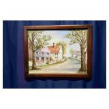 Framed 18x24 landscaped Painting by D Brackett