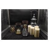 Flameless candles and holders