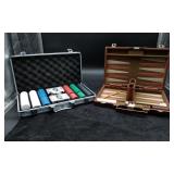 Poker Set and Back Gammon Set