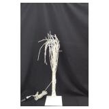 Three Lighted Trees and Christmas Wrapping Paper