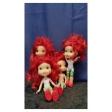 Four Strawberry Shortcake Dolls
