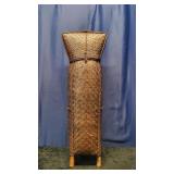 Hand-Woven Bamboo Rattan Basket