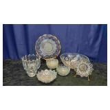 Cut Glass Bowls & Plate