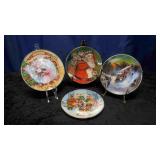 Avon 8" Christmas Plates, 1987-89 &91