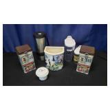 Kitchen Cannisters and Misc