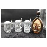 Two Avon Glass Beer Steins