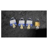 Three Magnum Locks One Truevalue Lock