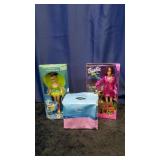 2 Dolls and Cinderella Salt And Pepper Shakers