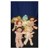 Seven Cabbage Patch Dolls