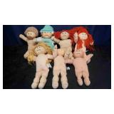 Seven Cabbage Patch Dolls