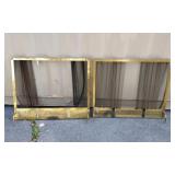 2 Metal Fireplace Covers