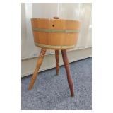 Wood 3 Legged Sewing Box