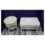2 Wicker Tables.