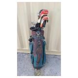 Set of Golf Clubs and Bag