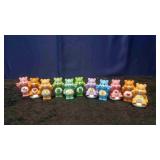 Eleven Carebear Figurines