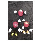Three California Raisins