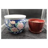 Two Ceramic Planters