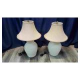 Two Ceramic Table Lamps.