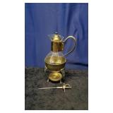 Vtg Glass Coffee Carafe and Warmer and Misc