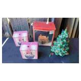 Ceramic Christmas tree and Misc.