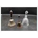 3 Bells. 2 metal, 1 Crystal