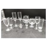 Stemware Clear Stemware Lot.